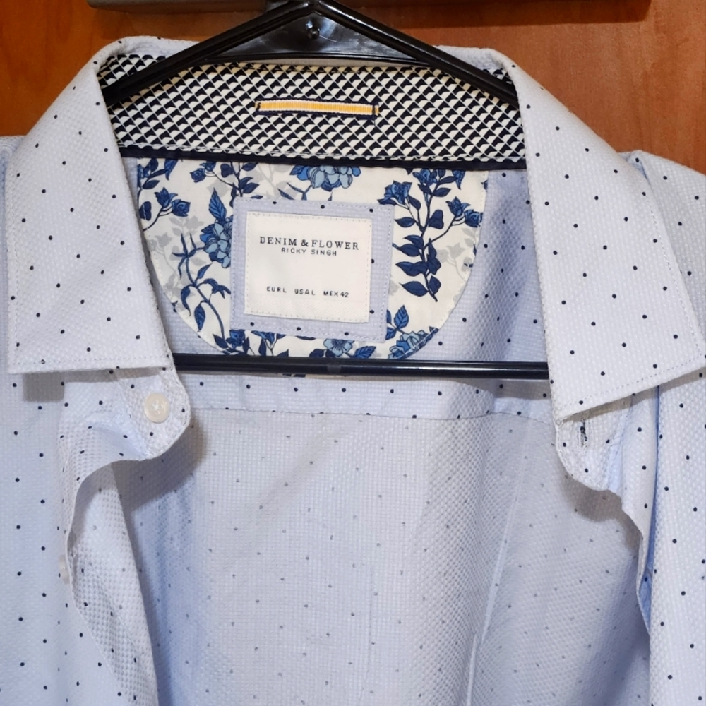 Ricky Singh, Denim & Flower, Buttindown shirt